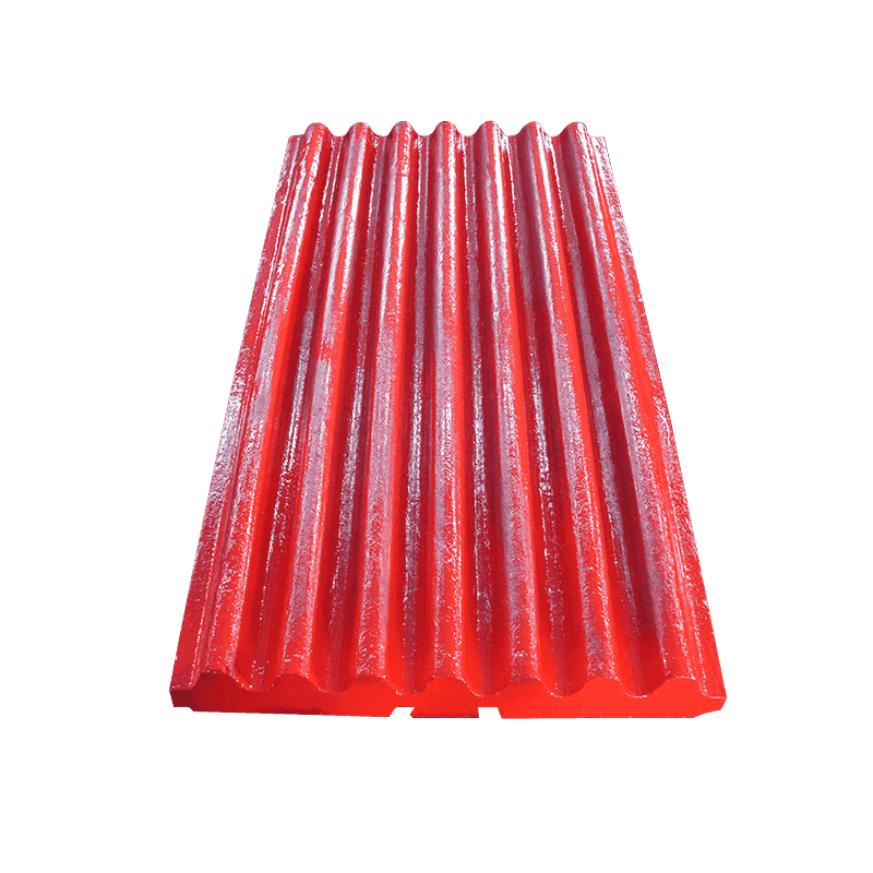 Placa de mandíbula móvil de acero con alto contenido de manganeso de trituradora de mandíbula