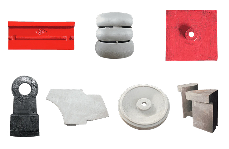 Piezas fundidas con alto contenido de cromo