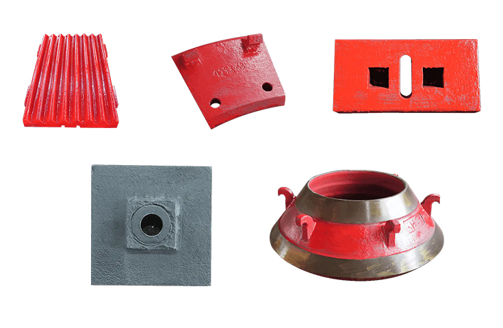 Piezas fundidas de acero con alto contenido de manganeso